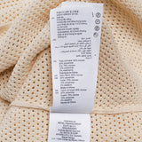 Sandro Men's Beige Knit Viscose Open Work Polo Shirt Size S SHPTR00531