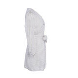 Sandro Paris Women's White Linen Blend Dress Size 38 FR 10 UK 6 US SFPRO01135