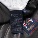 Hackett London Men's Brown Houndstooth Wool Blazer Jacket Size 40R HM443106R