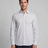 Hackett London Men's White Slim Fit Abstract Shirt Size M HM309145