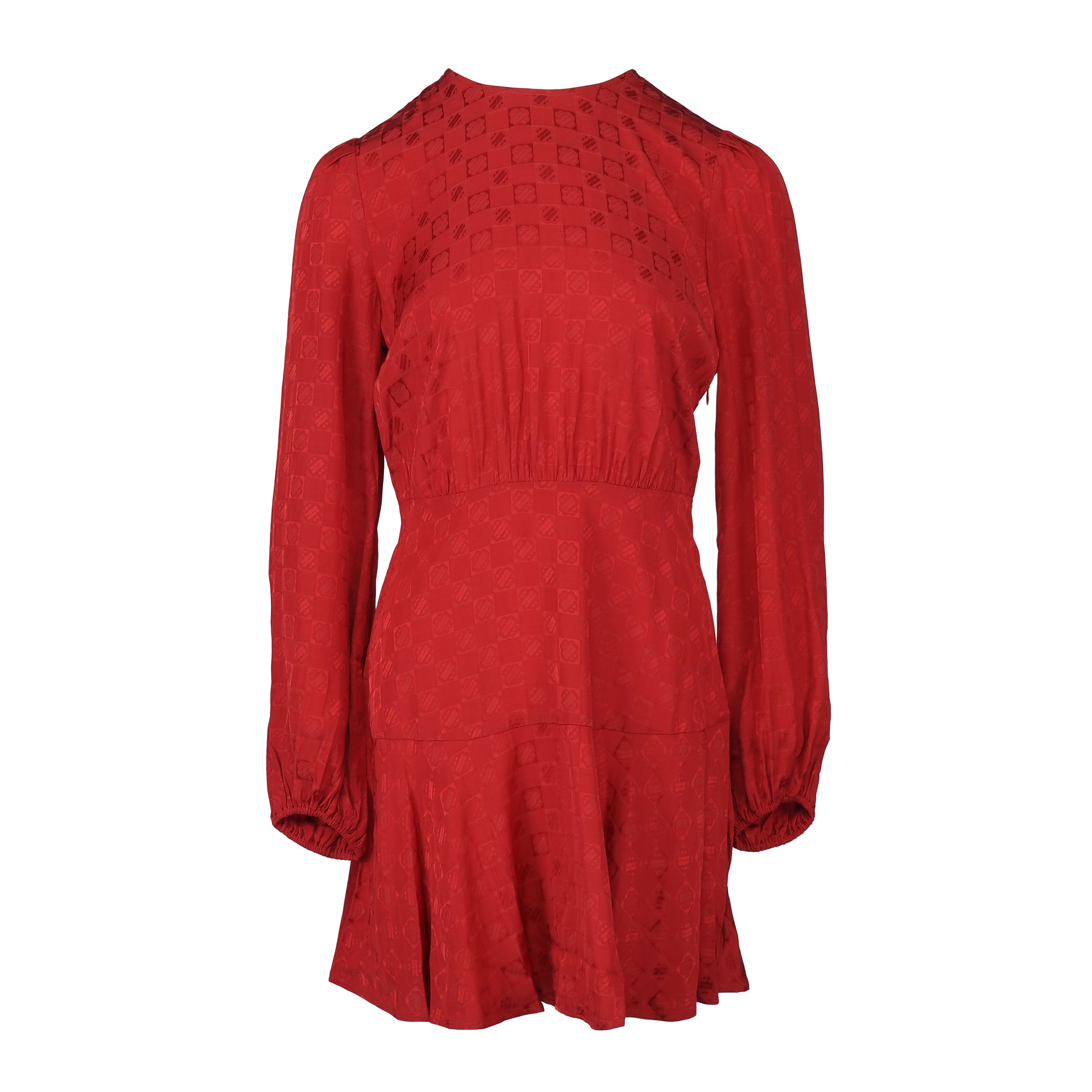 Maje Women's Red Long Sleeve Flowing Dress Size 40 FR 12 UK 8 US MFPRO02685