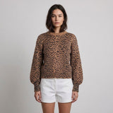 Maje Women's Brown Leopard Print Sweater Size 38 FR 10 UK 6 US MFPPU00349