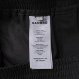 Sandro Women's Black Straight Leg Trousers Size 38 FR 10 UK 6 US SFPPA01194
