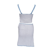 Sandro Women's White Knit Skirt And Top Set Size 0 XS 6 SFPPU02284