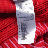 Sandro Paris Women's Red Knitted Striped Long Skirt Size 36 FR 8 UK 4 US J2453E