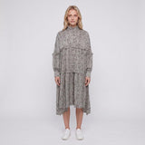 Sandro Paris Damenkleid in Elfenbein, Oversize, 100 % Seide, Größe 40 (FR 12, UK) SFPRO01645