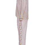 Maje Women's Multicolour Shirt And Trousers Satin Set Size 1 S 8 MFPCM00328