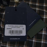 Hackett London Men's Brown Checked Shirt Size XL Check HM309213