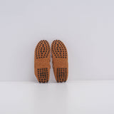 Tod's Women's Brown Suede Heaven Logo Moccasins Size 35.5 EU 3.5 UK 5.5 US