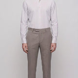 Sandro Men's Brown Virgin Wool Suit Trousers Size 40 FR 30 US SHPPA01331