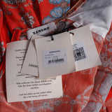 Sandro Paris Women's Multicolor Linen Blend Dress Size 42FR 14UK 10US SFPRO03694