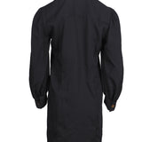 Sandro Damen-Kurzkleid in Schwarz mit Rüschen, Größe 34 FR, 6 UK, 2 US, SFPRO01938