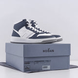 Hogan Men's Navy Leather H630 Basket Sneakers Size 41 EU 7.5 UK 9 US