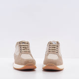 Hogan Men's Beige Suede Interactive Allacciato Sneakers Size 38.5 EU 5.5 UK 7 US