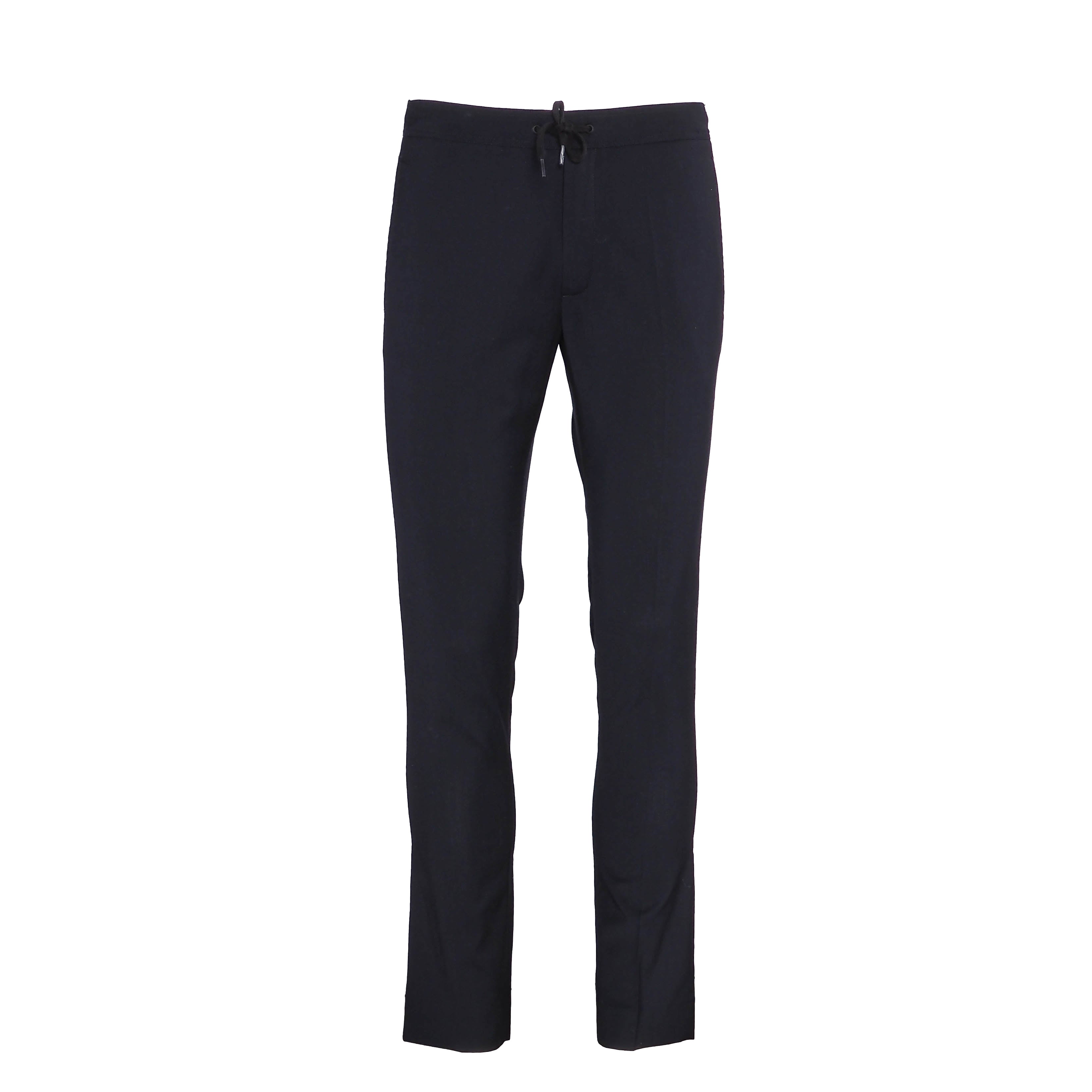 Sandro Men's Dark Navy Wool Blend Trousers Size 38 FR 30 US SHPPA00222