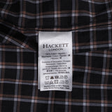 Hackett London Men's Brown Checked Shirt Size XL Check HM309213
