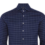 Hackett London Men's Blue Checked Shirt Size S HM308901