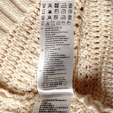 Sandro Men's Ecru Open Work Knit 100% Cotton Sweater Size S SHPTR00359