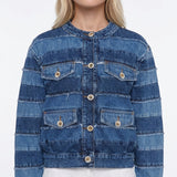Sandro Women's Blue Oversized Denim Jacket Size 34 FR 6 UK 2 US SFPBL00587