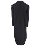 Sandro Women's Black Straight Cut Wool Blend Coat Size 34 FR 6 UK 2US SFPOU00458