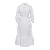 Sandro Women's Ecru Lace Linen Blend Dress Size 38 FR 10 UK 6 US SFPRO02902