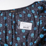 Maje Women's Navy Floral Satin Short Dress Size 40FR 12UK 8US MFPRO02625