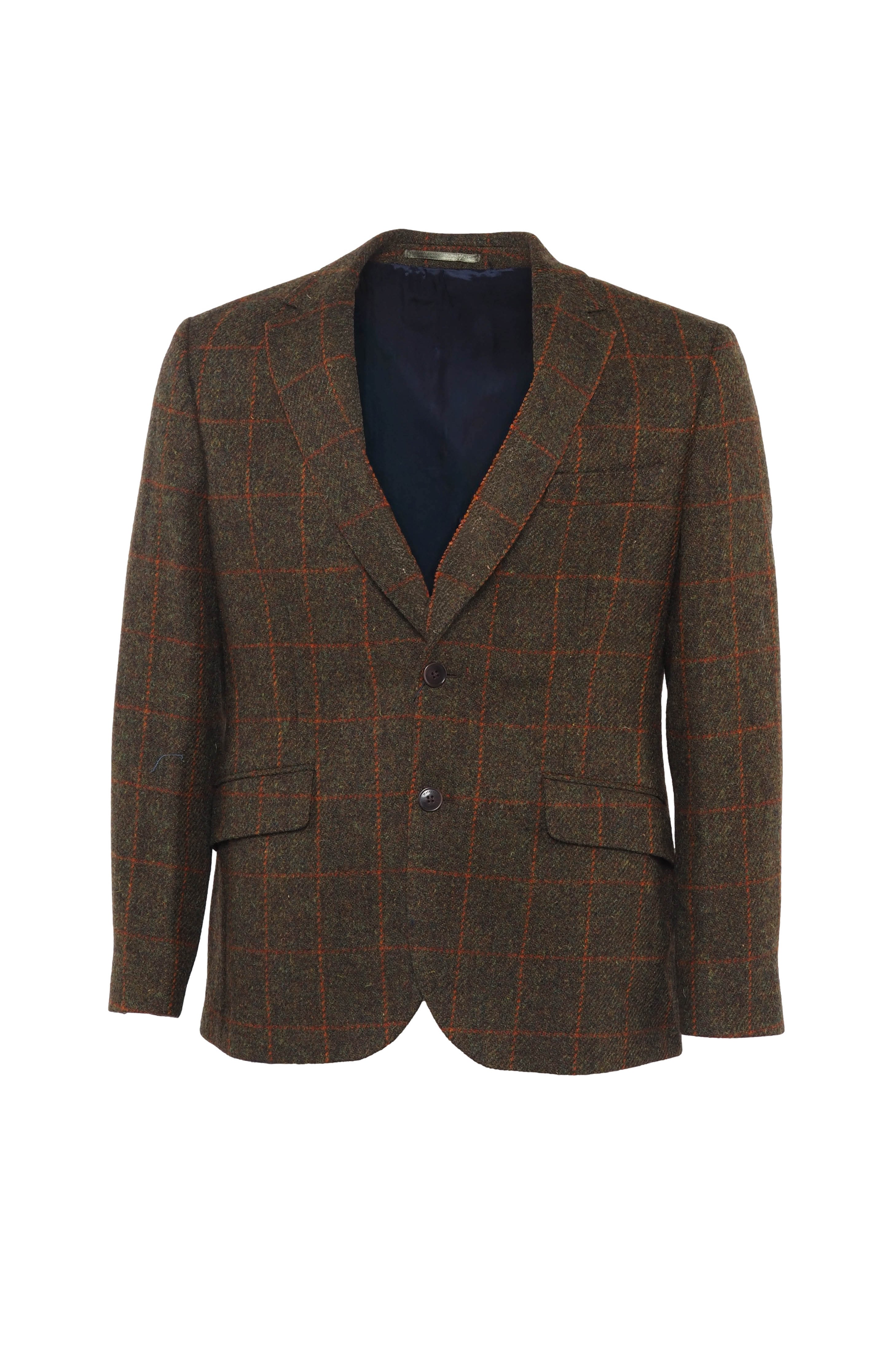 Hackett London Men's Green Tweed 100% Wool Jacket Size 40 S HM443011