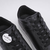 Hogan Men's Black H365 Allacciato H Canaletto Sneakers Size 40.5 EU 7 UK 8.5 US