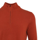 Hackett London Top Sweater Logo Knit Wool Orange Size M HM702833