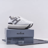 Hogan Women's White Maxiplatform H283 Sneakers Size 35.5 EU 2.5 UK 5.5 US