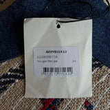 Sandro Paris Women's Multicolour Tweed Denim Jacket Size 34 XS 8 SFPVE00633
