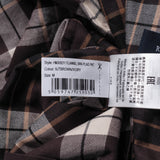 Hackett London Men's Brown Check Slim Fit Flannel Shirt Size M HM309211