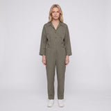 Maje Women's Khaki Virgin Wool Blend Jumpsuit Size 34 FR 6 UK 2 US MFPCO00243