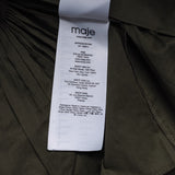 Maje Women's Khaki Belted Cotton Short Dress Size 40 FR 12 UK 8 US MFPRO02193