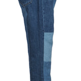 Sandro Paris Women's Blue Zip Up Patchwork Jeans Size 38 FR 10 UK 6 US P6127E