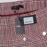 Maje Damenrock, kurz, Bordeaux, kariert, aus einer Mischung aus Wolle , Größe 40, L, MFPJU00875