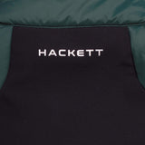 Hackett London x Aston Martin Men's Green Logo Moto Racer Gilet Size L HM402789