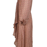 Maje Women's Pink Floral Draped Satin Dress Size 36 FR 8 UK 4 US MFPRO02652
