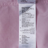 Sandro Men's Pink Long Sleeve Plain Shirt Size S SHPCM00113