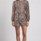Maje Women's Multicolor Leopard Print Short Dress Size 40 FR 12UK 8US MFPRO02700