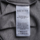 Hackett London Top Shirt Collared Logo Grey Size M HM550945