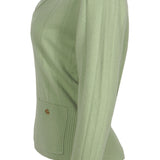 Sandro Women's Green Cashmere Blend Sweater Size 36 FR 8 UK 4 US SFPPU01557