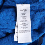 Maje Women's Blue Knit Sleeveless Tank Top Size 40 FR 12 UK 8 US MFPPU00499