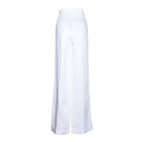Sandro Paris Women's White Wide Leg Trousers Size 40 FR 12 UK 8 US SFPPA01132