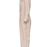 Sandro Paris Beiger Jumpsuit aus Baumwolle und Leinen für Damen, Größe 36 S 8 SFPCO00082