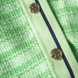 Sandro Women's Green Knit Cardigan Size 34 FR 6UK 2 US SFPCA00584