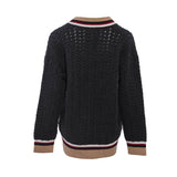 Sandro Women's Grey Knit Logo Wool Cardigan Size 36 FR 8 UK 4 US SFPCA00697