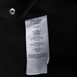 Maje Women's Black Wool Blend Oversized Coat Size 36 FR 8 UK 4 US MFPOU00913