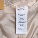 Sandro Paris Men's Beige Cotton Long Coat Size S SHPMA00347