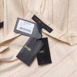 Maje Women's Beige Linen Blend Striped Belted Playsuit Size 38 M 10 MFPCO00266